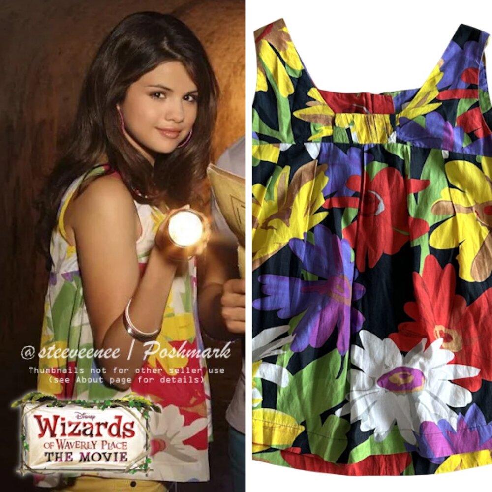 See by Chloé Silk Blend Daisy Floral Tank ALT ASO Alex Russo / Selena Gomez